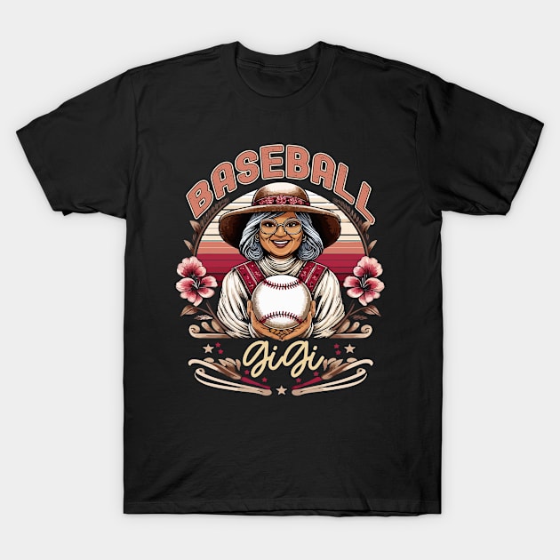 Baseball Gigi Women Ballpark Gigi Baseball Mom T-Shirt by mostoredesigns